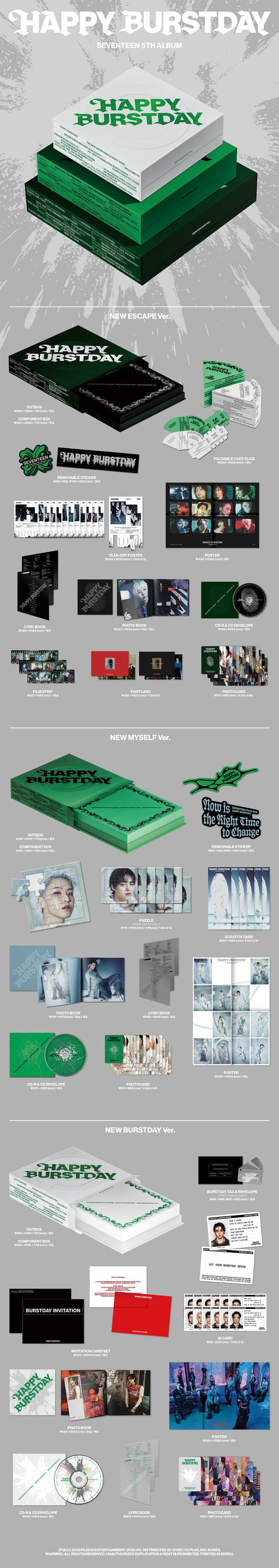 5th Album [Happy Burstday] PB Ver.
